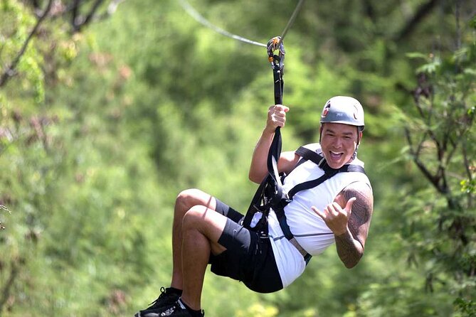 6 Zipline & Adventure Tower EPIC COMBO - Zipline: Coral Crater’s six lines, tandems, and that auto-belay step