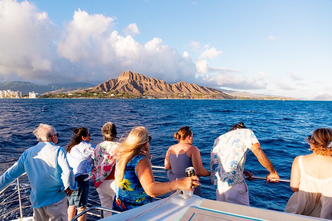 Board from Waikiki Beach for a scenic Sunset Sail on the Hāwea - Drinks Onboard: Included Refreshment, Realistic Expectations