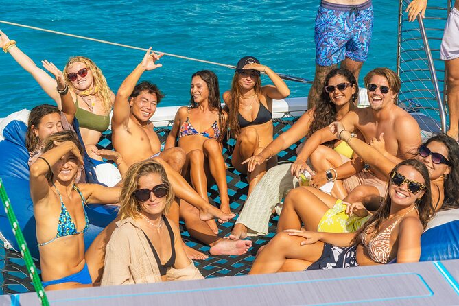 Board from Waikiki Beach for Aloha Hour Sail on Hāwea Catamaran - Hawea catamaran comfort: new boat, open deck, and easy vibes