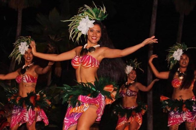 Chief's Luau Admission - The show: headband weaving, hula moments, and fire knife energy