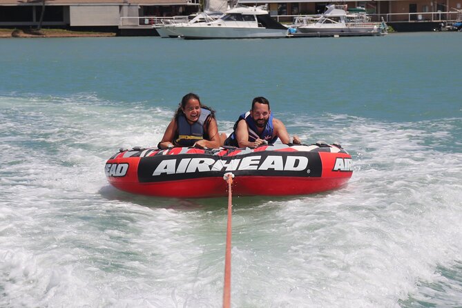 Combo Banana Boat Ride and Bumper Tube Ride in Hawaii - The Bumper Tube Ride: A Different Kind of Wake Challenge