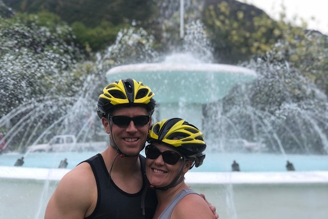 Diamond Head Bike to Hike and Local Lunch - Riding past the mansions and the TV studios to reach Shangri-La views