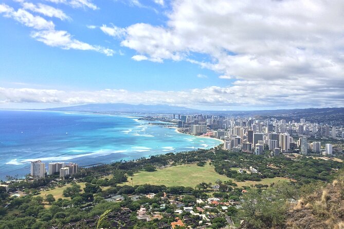 Diamond Head Shuttle with Malasada - The view at the rim: 360 degrees, sunrise light, and crowd management