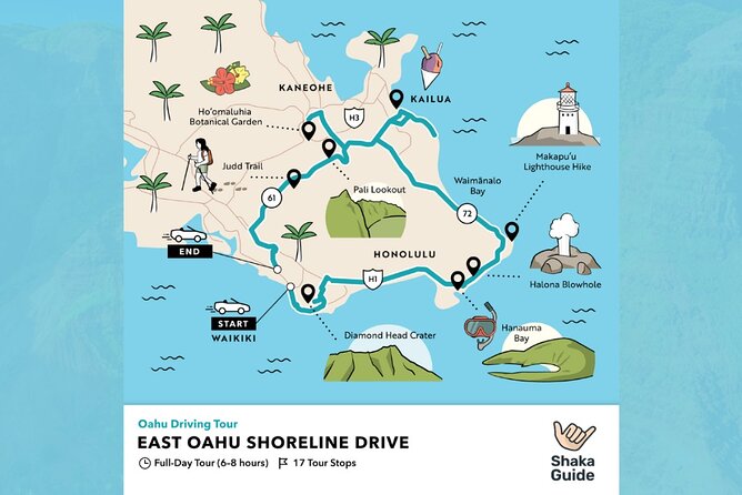East Oahu Shoreline Self-Guided Audio Tour - Price and what $15.99 per group really buys