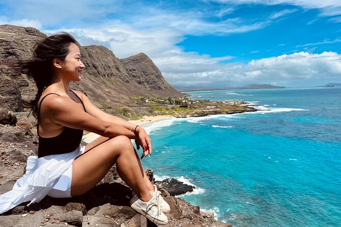 East Side Tour -Hike, Beach, Food, Photo - Waimanalo Beach swim break: turquoise water and changing time