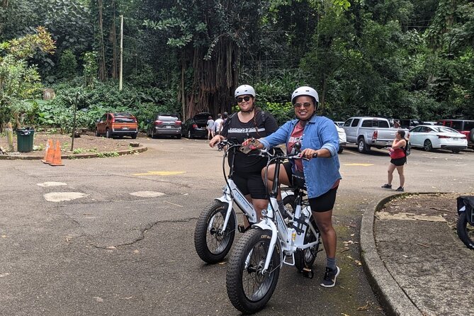 Electric Bike Ride & Manoa Falls Hike Tour - University of Hawaii at Manoa on the Way Back