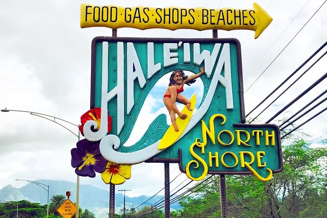 Full-Day Circle Island Guided Tour of Oahu - The North Shore food truck court, plus surf and shoreline viewing