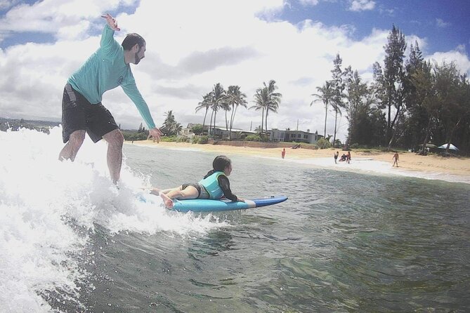 Group Surf Lessons for beginners on the North Shore of Oahu - Safety, etiquette, and wave selection you can feel good about