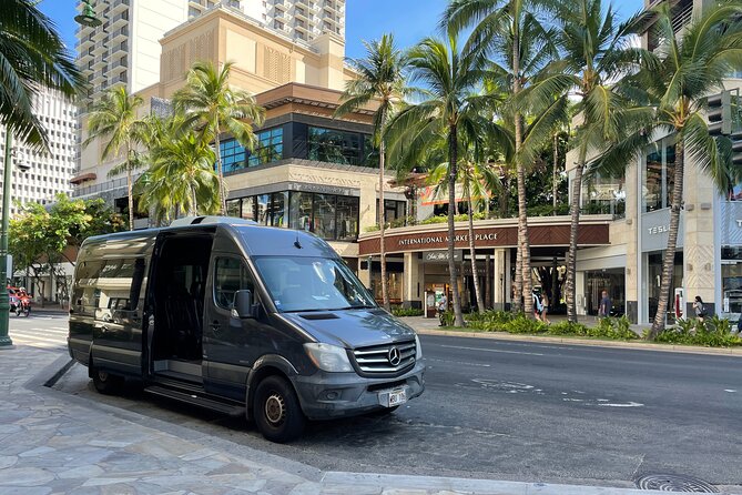 HNL Airport & Waikiki Private Transfer by Brand New Mercedes Van - Pickup at Arrival: Planned Meeting Point, Phone Guidance, and Aloha Energy
