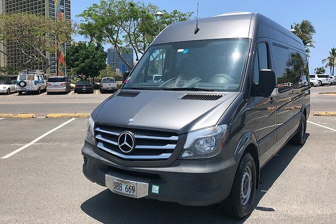 HNL Airport & Waikiki Private Transfer by Brand New Mercedes Van - Communication That Helps You Actually Find the Van