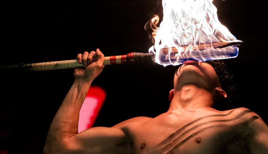 Honolulu: Ka Moana Luau Dinner and Show with Transportation - The Sword of Fire finale and the moment you might join in