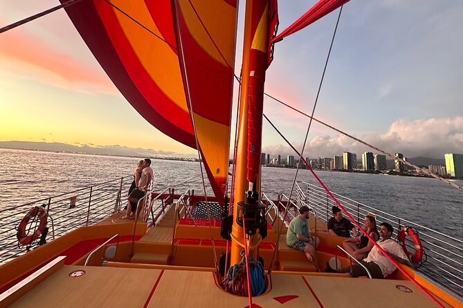 Honolulu Sunset Sail from Kewalo Harbor Including Drinks - What 1 Hour 30 Minutes Feels Like on Na Hoku II