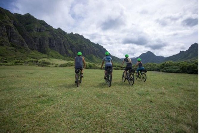Kualoa Ranch: Novice E-Bike - The two hour ride: about 6 miles through Kualoa and Ka’a’awa