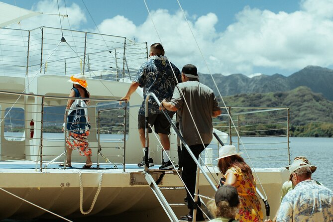 Kualoa Ranch: Ocean Voyage Tour - Stop 4: Kualoa Regional Park viewing deck, the coastline gets bigger