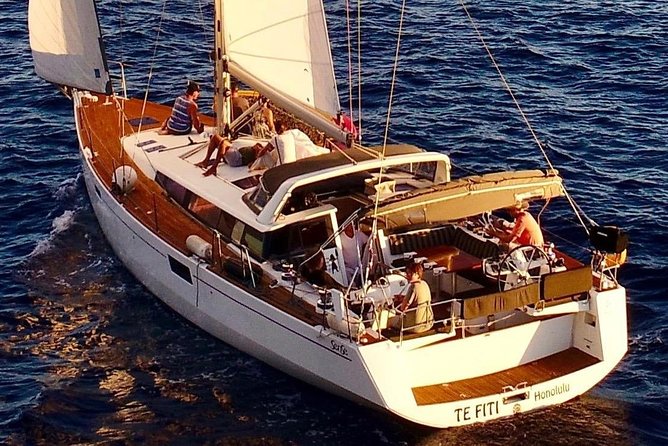 Luxury Diamond Head Sunset Sail - Anchor, Swim, and the Propane Grill Factor