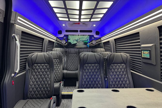 Luxury Sprinter Transfer Airport, Waikiki and Cruise Terminal - Inside the Sprinter: Comfort, Water, and That Sound System