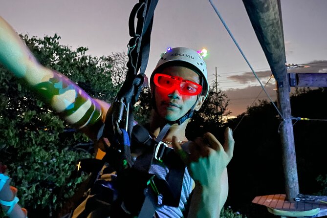 Night Zipline: 3 Zipline Adrenaline Adventure - Coral Crater Adventure Park, Kapolei: where the ride starts
