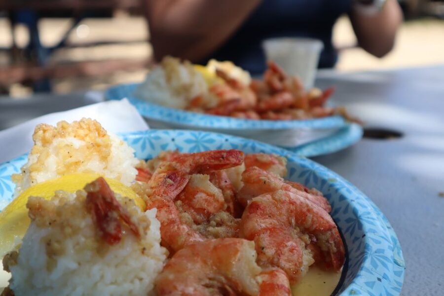 Oahu: Active Circle Island Tour - Lunch at Giovanni’s shrimp truck: when the meal is part of the plan