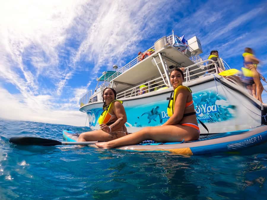 Oahu: Dolphin Watching & Turtle Snorkeling with Waterslide - The 20-Foot Waterslide and Other Onboard Water Fun