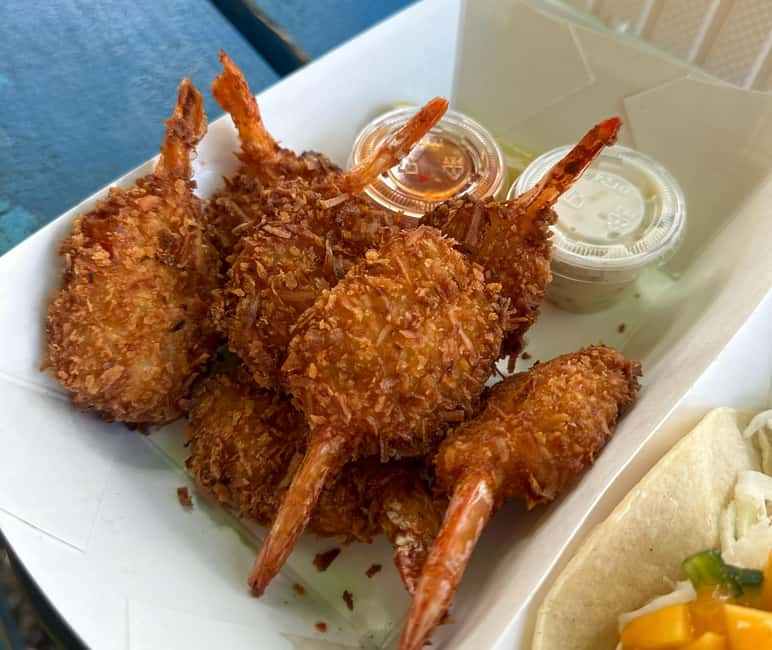Oahu: Full-Day Guided Hawaiian Food and Photo Tour - Plate lunch stop: shrimp, steak, and the real Oahu comfort food