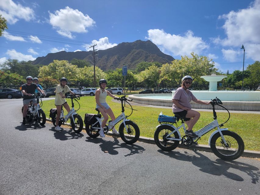 Oahu: Honolulu E-Bike Ride and Diamond Head Hike - Getting comfortable on the pedal-assist bikes