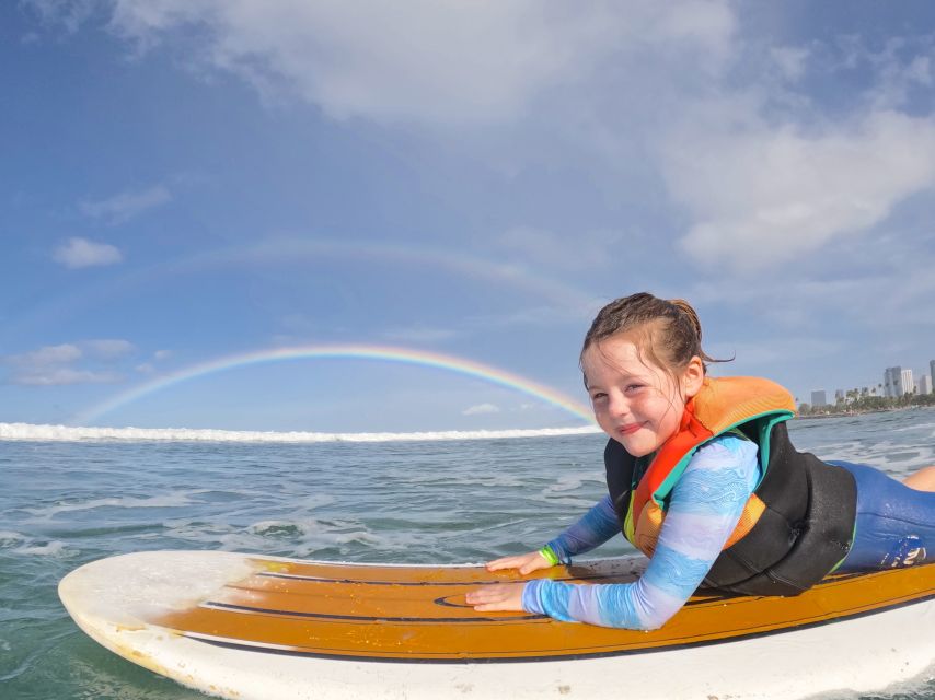 Oahu: Kids Surfing Lesson in Waikiki Beach (up to 12) - Photos and the Surfer Girl Academy Sticker Keepsake