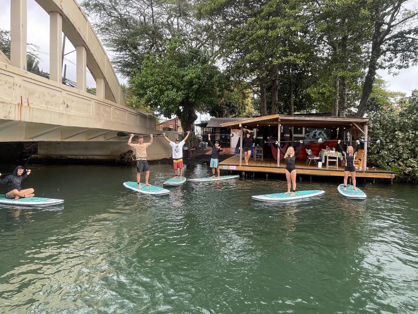 Oahu: North Shore Haleiwa Paddleboard River Adventure - Entering the Haleiwa River world at Rainbow Bridge