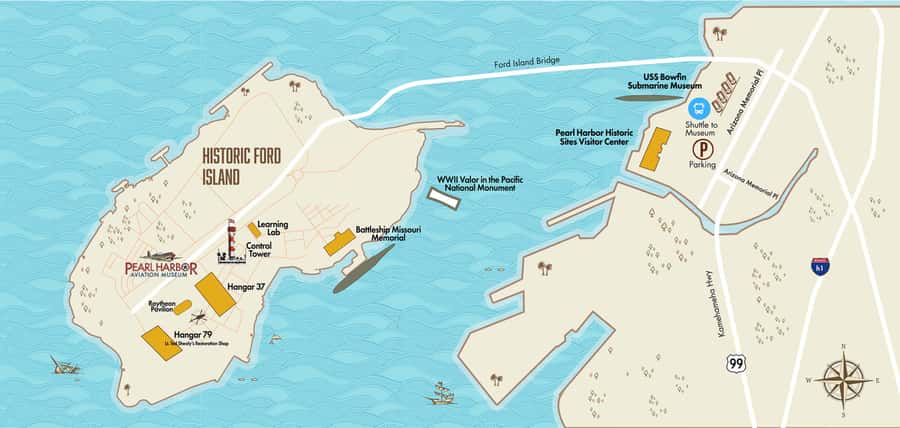Oahu: Pearl Harbor Aviation Museum Entry Ticket - Getting there smoothly: Ford Island shuttles and bag rules