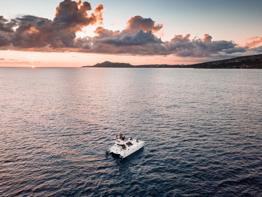 Oahu: Private Catamaran Sunset Cruise & Optional Snorkeling - Dolphins, turtles, and the odds: how to watch without getting stressed