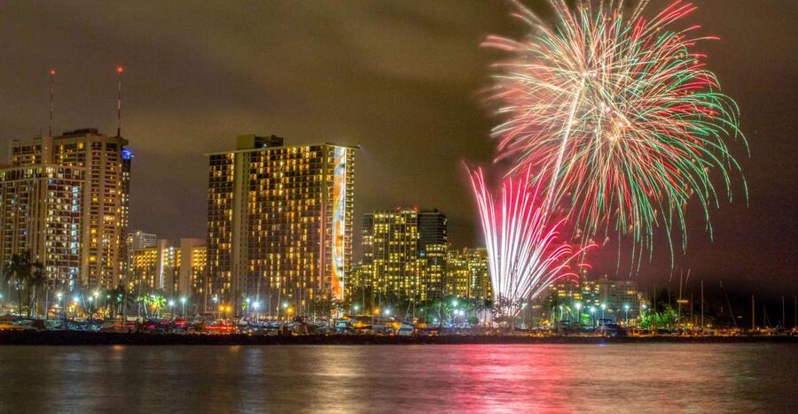 Oahu: Waikiki BYOB Friday Night Fireworks Cruise - Kewalo Basin meeting point, self-transport, and quick boarding steps