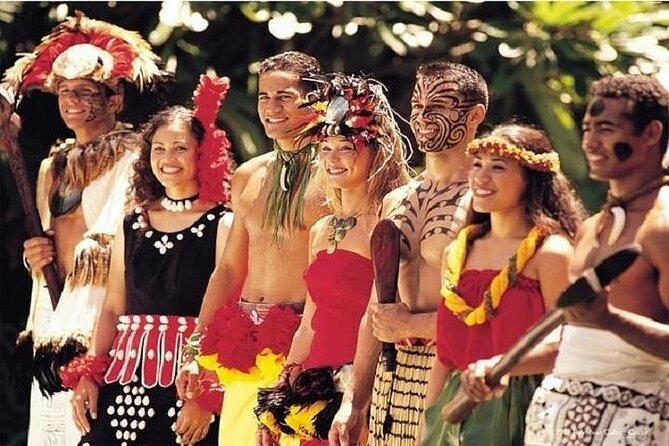 Pearl Harbor, Dole Plantation, and Polynesian Center from Kauai - Polynesian Cultural Center: villages, canoe ride, and the main show