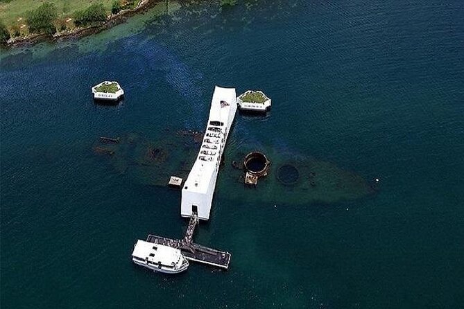 Pearl Harbor, Dole Plantation, and Polynesian Center from Maui - Pearl Harbor Visitor Center: exhibits, a documentary, and that first reality check