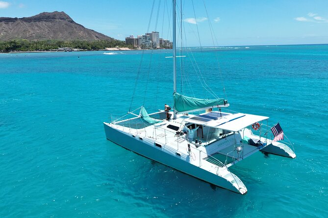Private Catamaran Charter in Waikiki (1-6 Guests) - Pick your water plan once onboard: snorkeling, Diamond Head swim, or a coastline sail