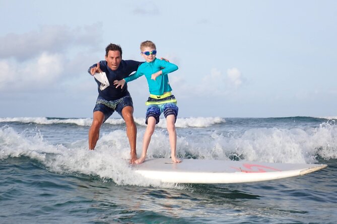 Private Kids Surfing Lessons - Meet the team at Rainbow Tower and get ready fast