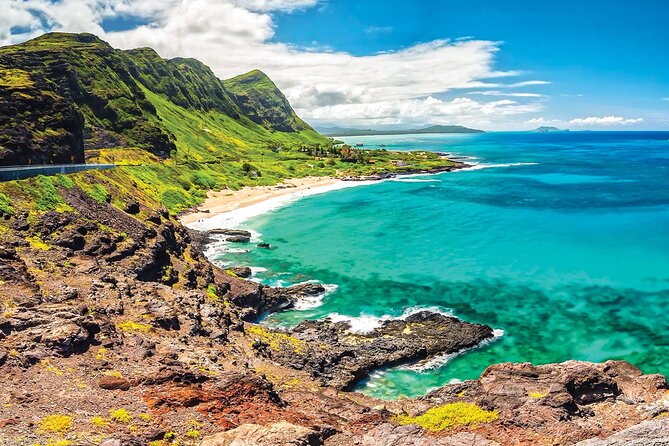 PRIVATE Premium Circle Island Tour (12 Stops) - Kahuku shrimp and Kua Aina, then Shark’s Cove for a water break