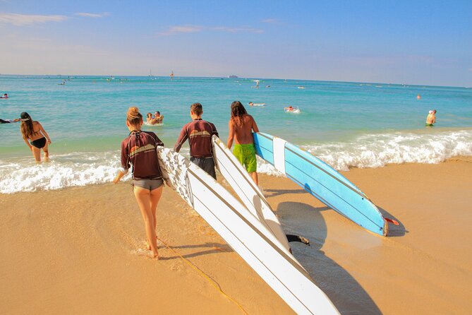 Semi-Private Surf Lesson for 2 or 3 people on Waikiki Beach - Semi-Private Lesson Size: How You Get More Coaching With Up to Four People