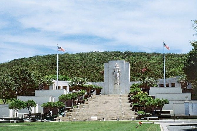 Stars and Stripes Tour: Pearl Harbor and Battleship Missouri - The National Memorial Cemetery of the Pacific: Eternal Flame and veteran tributes
