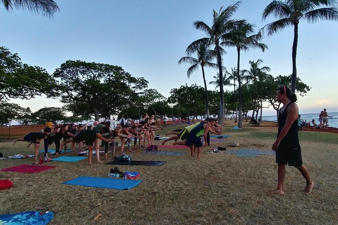 Sunset Yoga Flow at Magic Island - Timing: Monday and Wednesday Sunset Windows