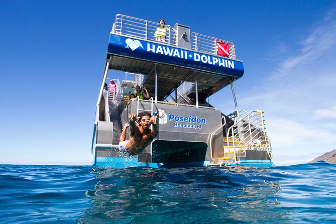 Swim with Dolphins Catamaran with Waterslide & Lunch on Oahu - Key highlights you will feel right away