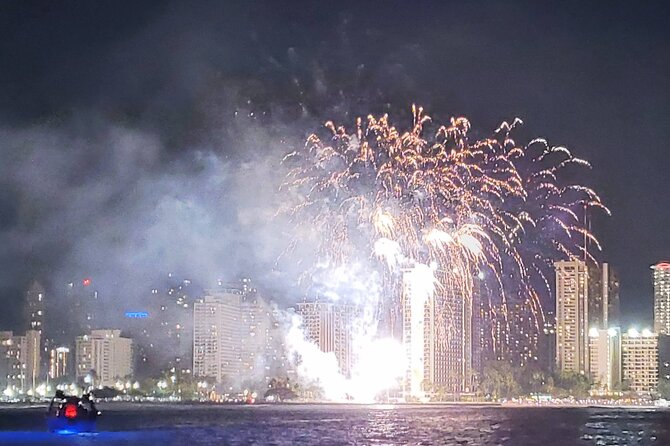 Waikiki Beach Catamaran Friday Night Fireworks Tour - Pricing and value: $71 for water views, not a bargain hunt