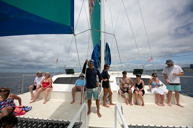 Waikiki Catamaran Snorkel Sail with Lunch: Turtles Guaranteed - Turtle Canyon snorkeling: safety brief, then the real work