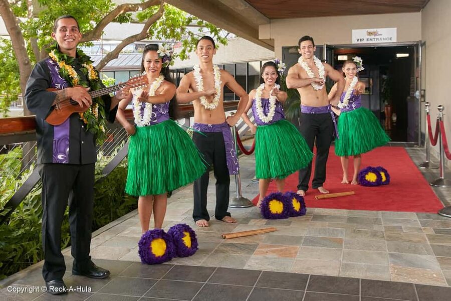 Waikiki: Luau and Buffet w/ optional Rock-A-Hula Show - First Hour Feel: Pineapple, Mai Tai, and Live Hawaiian Music