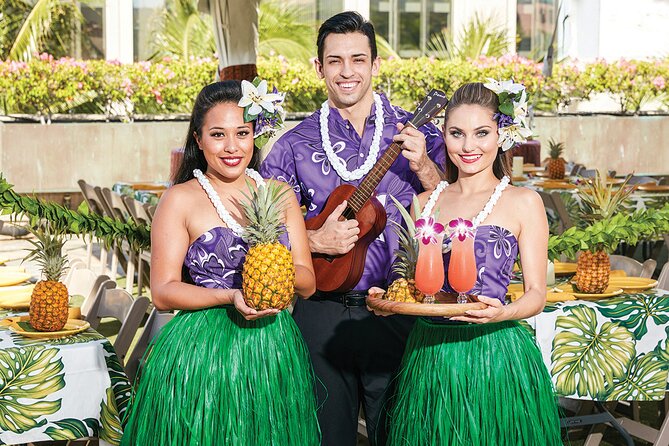 Waikiki Luau Buffet with Optional Rock-A-Hula Show Ticket - Start at the Royal Hawaiian Center: Pineapple, Music, and the Included Drink