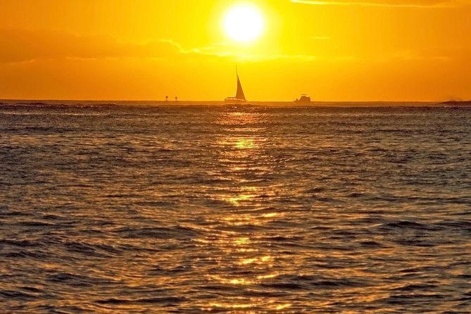 Waikiki Signature Sunset Catamaran Sail - Comfort details that make a difference: deck choice, barefoot sailing, and staying put