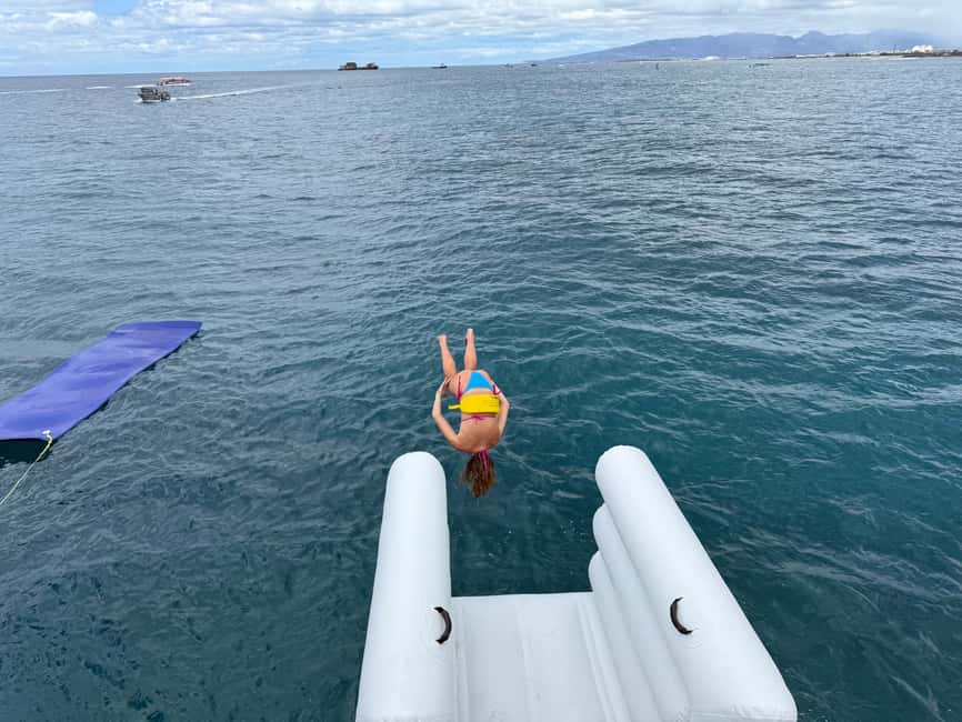 Waikiki: Snorkeling & Ocean Playground Experience - The 35-ft ocean slide and the jumping platform: where the fun lives