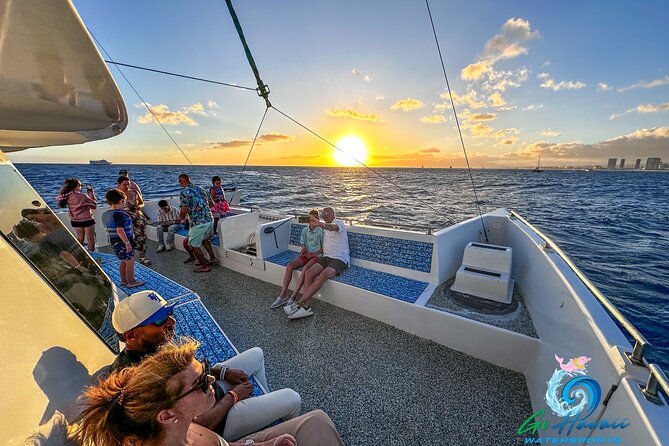 Waikiki Sunset Cruise from Oahu - Two Decks, One Cruise: Shade Below, Sun Up Top