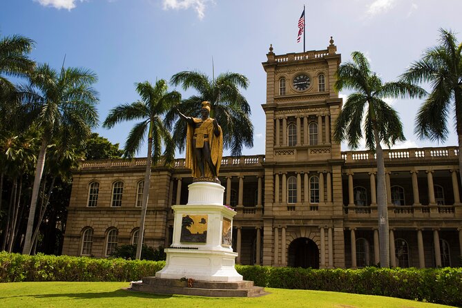 Waikiki Trolley Red Line Heroes & Legends Hop-on Hop-off Tour - Red Line Basics: Flexible Trolley Sightseeing for $35