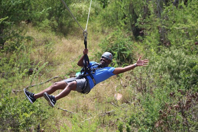 Zip & Dip: Zipline and Wet 'n' Wild Waterpark Combo - Coral Crater Zipline: What the 3-Line Run Feels Like